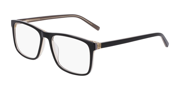 Marchon NYC 3030 Eyeglasses | Size 54 / Black/Grey/Crystal Laminate
