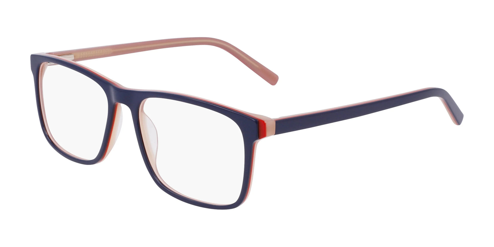Marchon NYC 3030 Eyeglasses Navy / Red / Sand Crystal Laminate Marchon NYC 3030 Eyeglasses Navy / Red / Sand Crystal Laminate