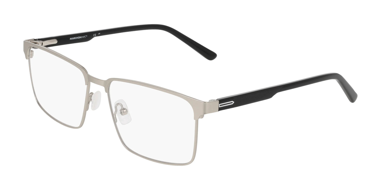 Marchon NYC 2038 Eyeglasses Matte Silver Marchon NYC 2038 Eyeglasses Matte Silver