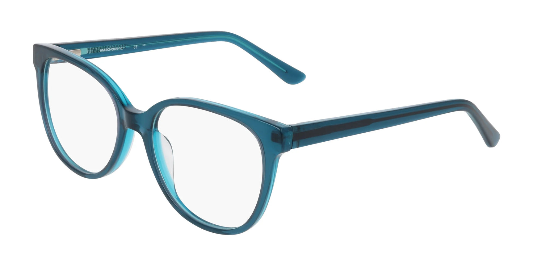 Marchon NYC 5042 Eyeglasses Teal / Aqua Laminate Marchon NYC 5042 Eyeglasses Teal / Aqua Laminate