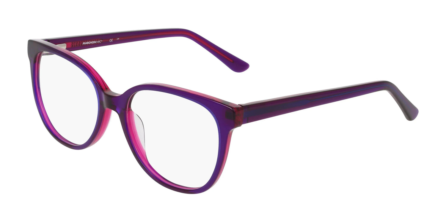 Marchon NYC 5042 Eyeglasses Purple / Pink Laminate Marchon NYC 5042 Eyeglasses Purple / Pink Laminate