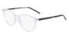 Marchon NYC M8505 Eyeglasses / Clear Crystal / Horn / Size 52