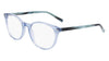 Marchon NYC M8505 Eyeglasses / Blue Crystal / Horn / Size 52