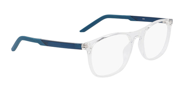Nike 7271 Eyeglasses | Size 53 / Clear/Space Blue