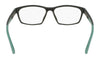 Nike 7017LB Eyeglasses | Size 57 / Matte Black/Atomic Teal