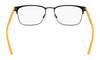 Nike 4644 Eyeglasses / Matte Black/Total Orange / Size 48