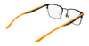 Nike 4644 Eyeglasses / Matte Black/Total Orange / Size 48