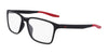 Nike 7117 Eyeglasses / Matte Black/Gym Red / Size 54
