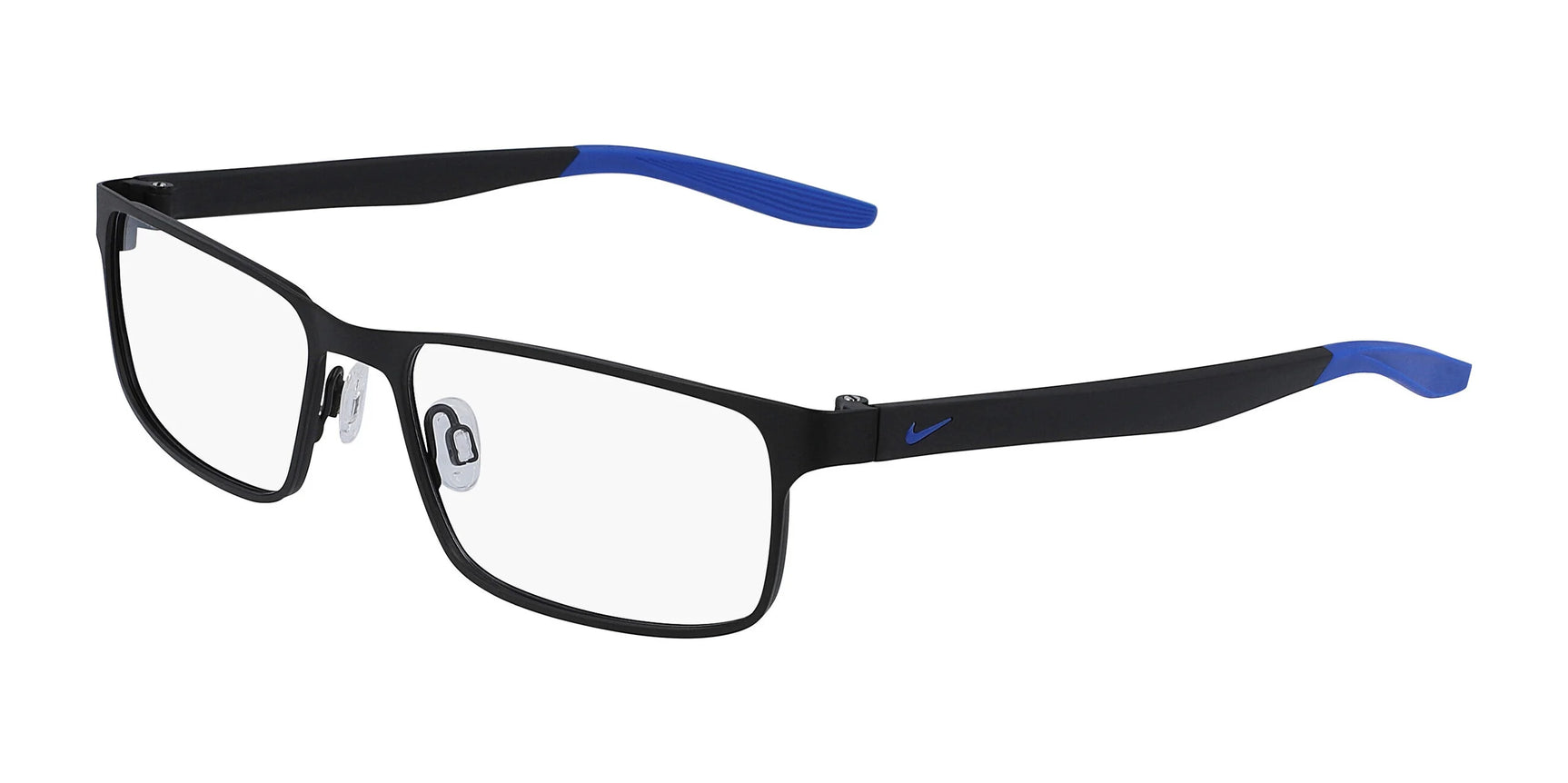 Nike 8131 Eyeglasses Satin Black / Racer Blue Nike 8131 Eyeglasses Satin Black / Racer Blue