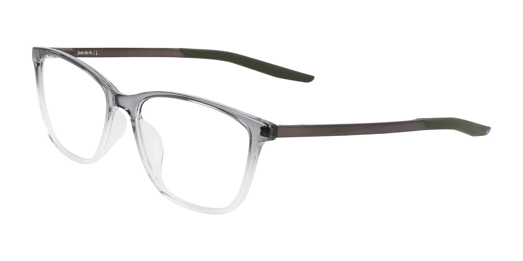 Nike 7284 Eyeglasses Dark Grey Fade / Cargo Khaki Nike 7284 Eyeglasses Dark Grey Fade / Cargo Khaki