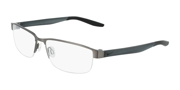 Nike 8138 Eyeglasses | Size 56 / Brushed Gunmetal/Black