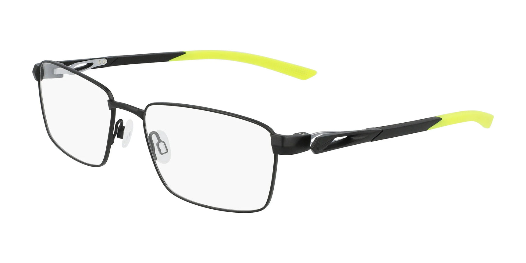 Nike 8140 Eyeglasses Satin Black / Volt Nike 8140 Eyeglasses Satin Black / Volt