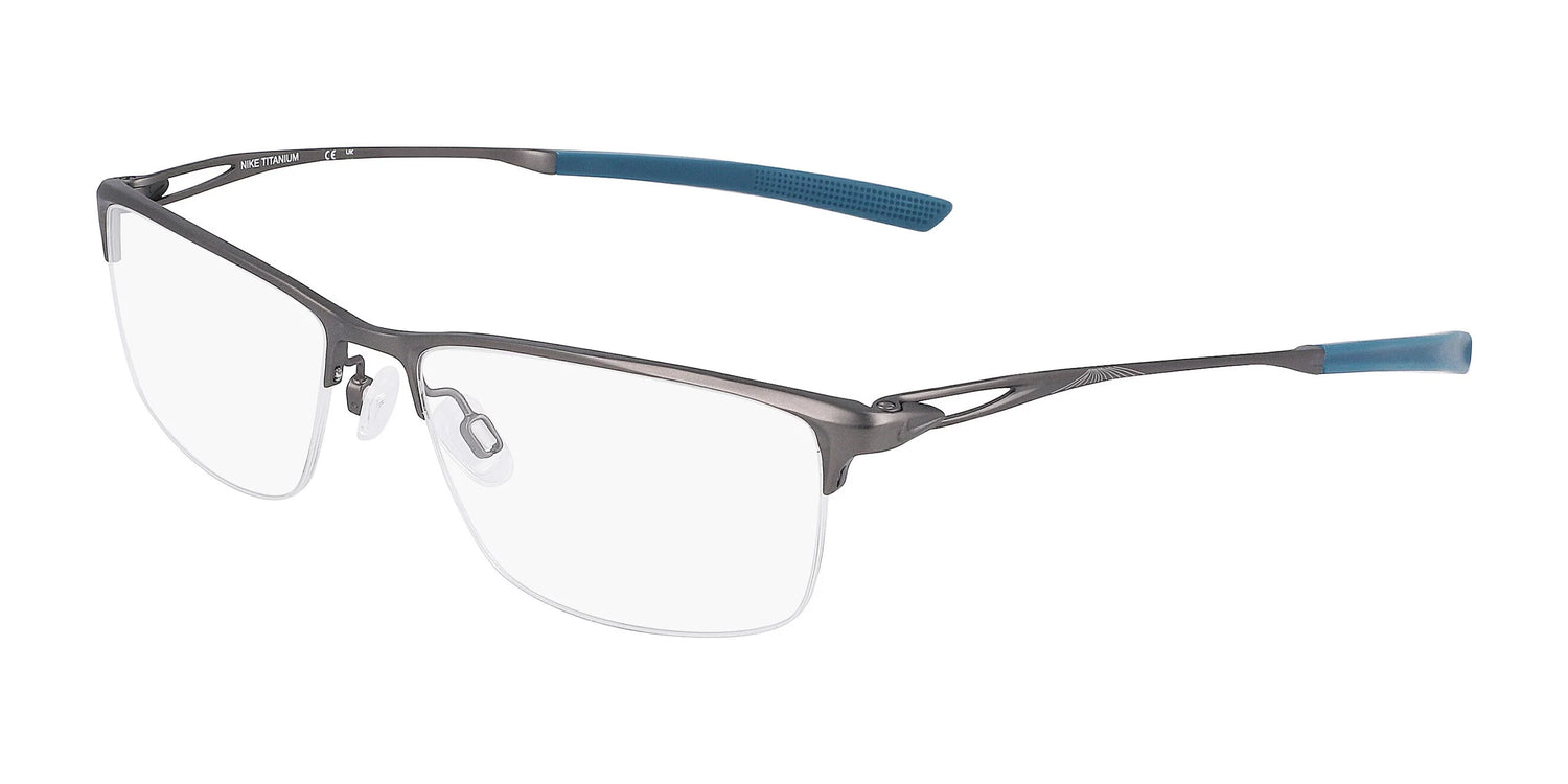 Nike 6064 Eyeglasses Satin Gunmetal / Space Blue Nike 6064 Eyeglasses Satin Gunmetal / Space Blue