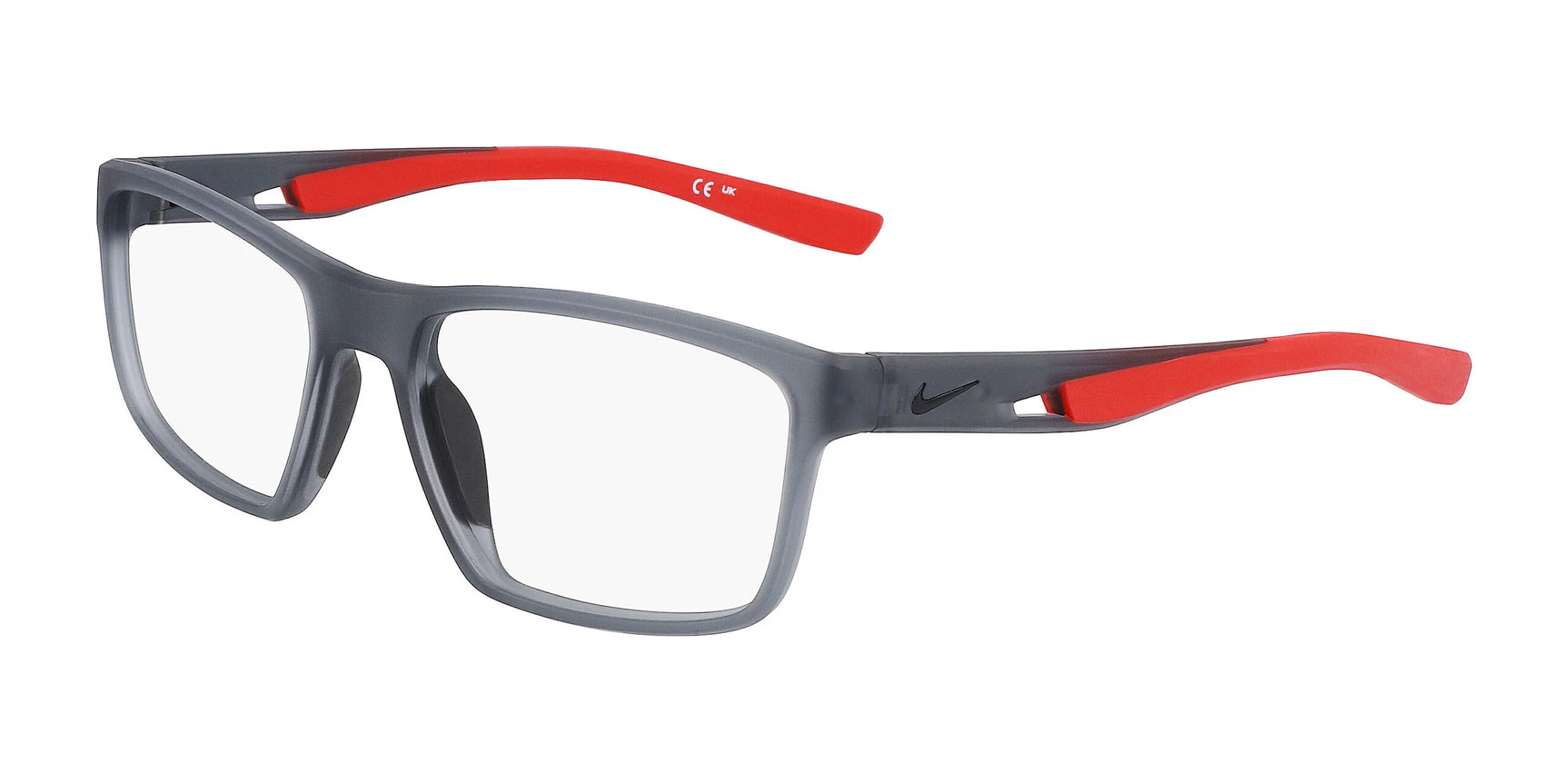 Nike 7015 Eyeglasses Matte Dark Grey / University Red Nike 7015 Eyeglasses Matte Dark Grey / University Red