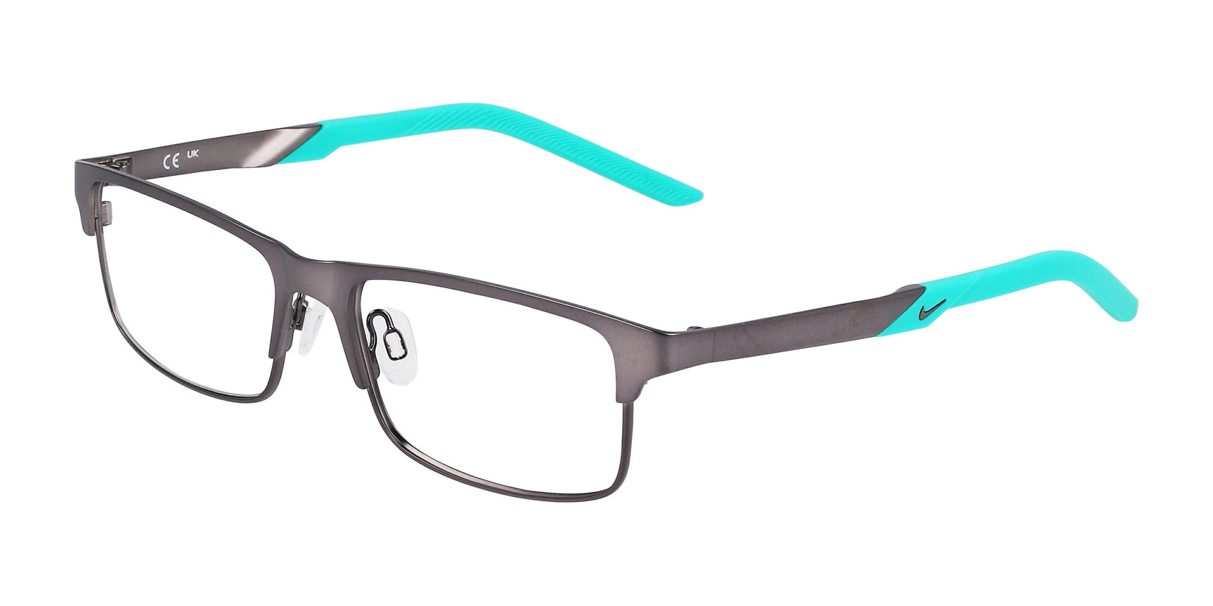 Nike 5592 Eyeglasses Satin Gunmetal / Clear Jade Nike 5592 Eyeglasses Satin Gunmetal / Clear Jade