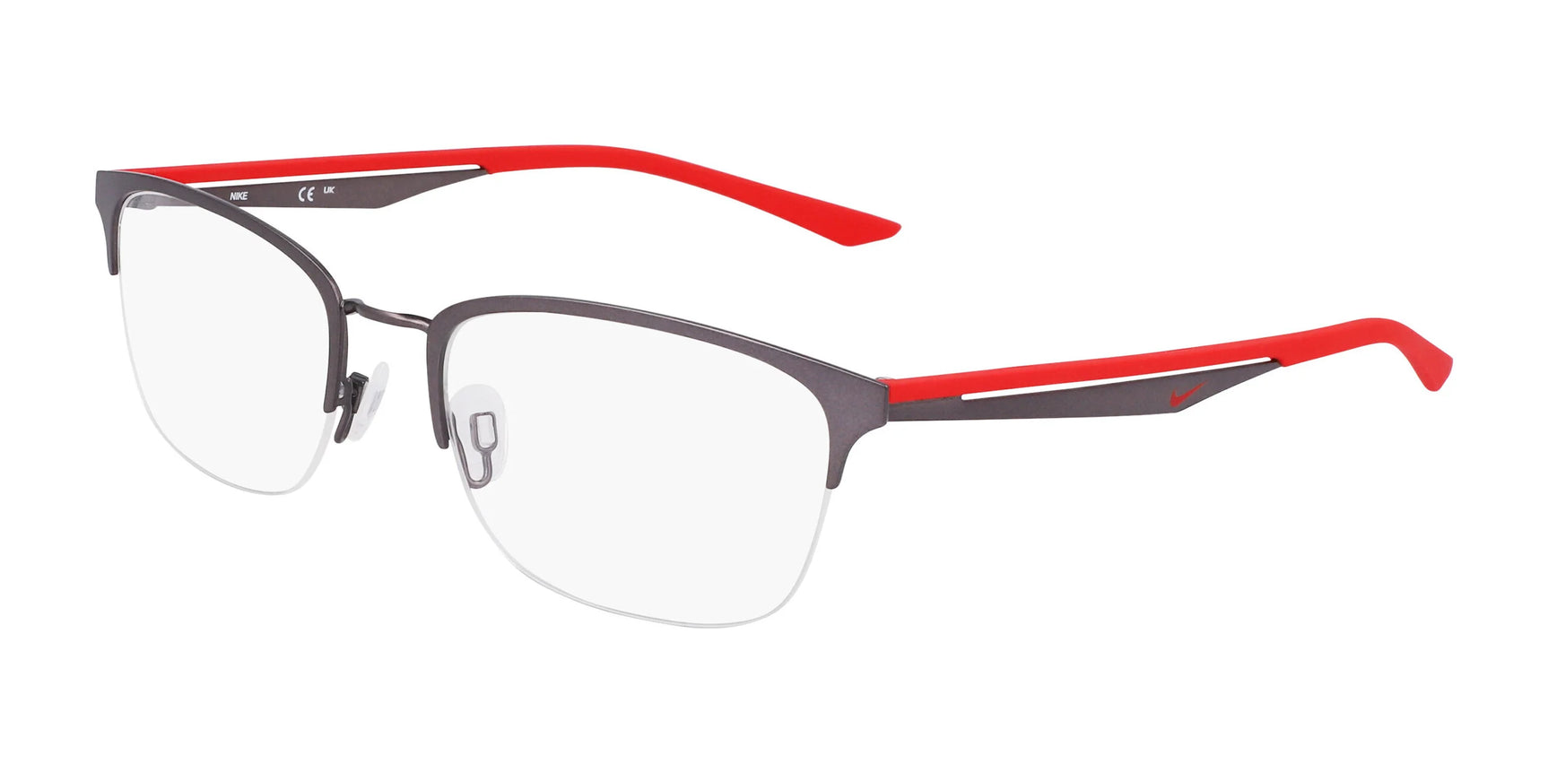 Nike 4316 Eyeglasses Satin Gunmetal / University Red Nike 4316 Eyeglasses Satin Gunmetal / University Red