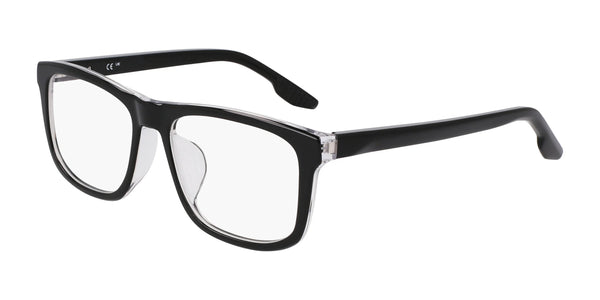 Nike 7163LB Eyeglasses | Size 55 / Black/Crystal Clear