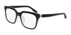 Nike 7167LB Eyeglasses | Size 52 / Black/Crystal Clear