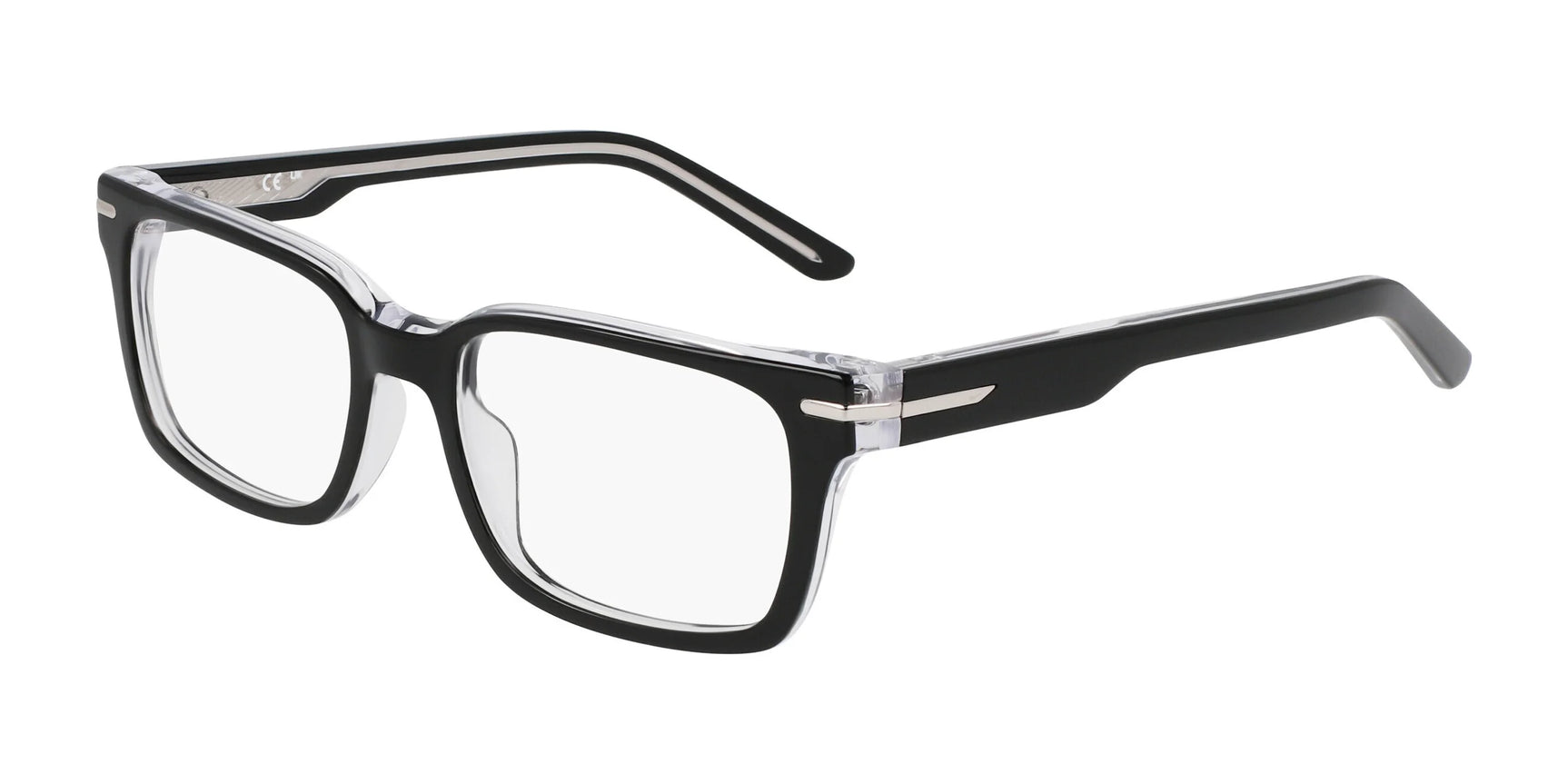 Nike 7174 Eyeglasses Black / Crystal Laminate Nike 7174 Eyeglasses Black / Crystal Laminate