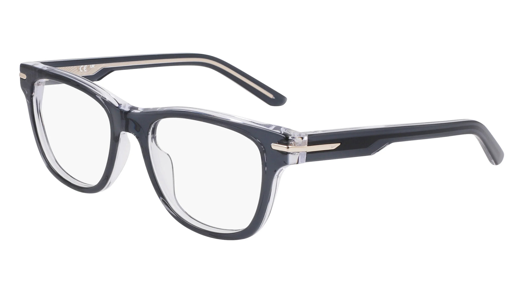 Nike 7176 Eyeglasses Charcoal / Crystal Laminate Nike 7176 Eyeglasses Charcoal / Crystal Laminate