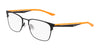 Nike 4644 Eyeglasses / Matte Black/Total Orange / Size 48
