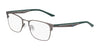 Nike 4644 Eyeglasses / Satin Gunmetal/Vintage Green / Size 48