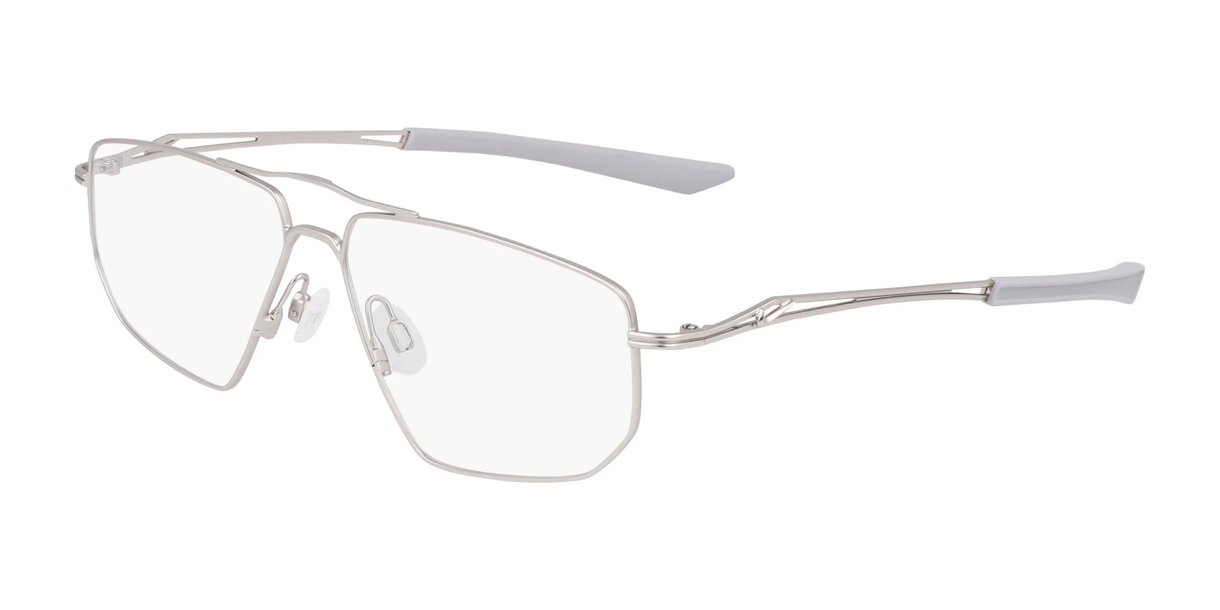 Nike 8215 Eyeglasses Satin Silver Nike 8215 Eyeglasses Satin Silver