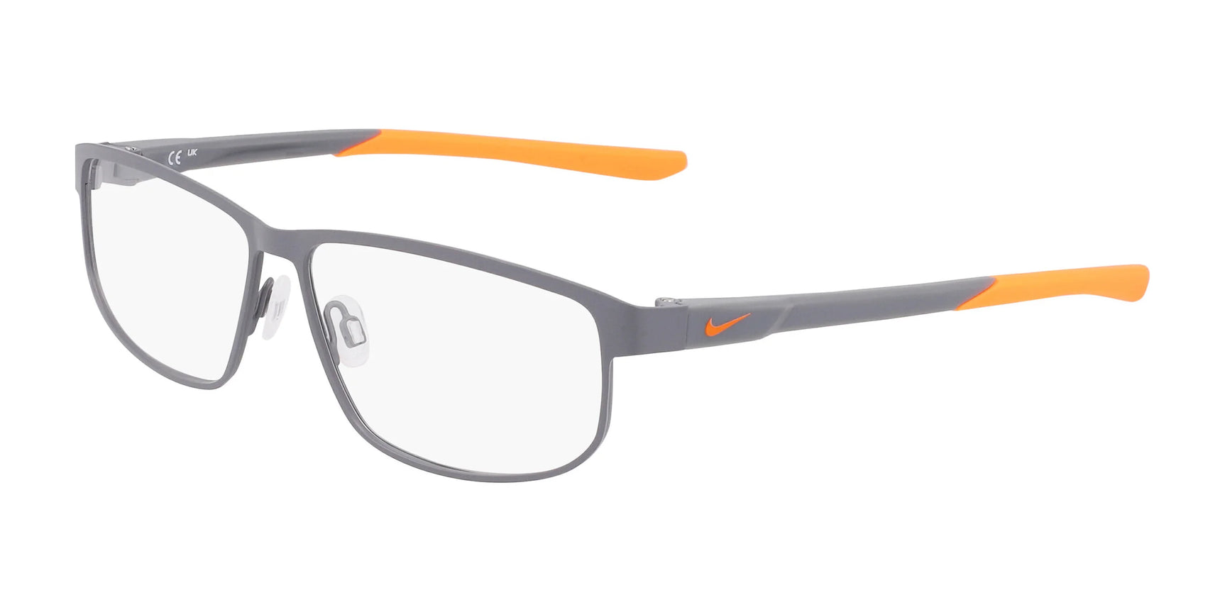Nike 8157 Eyeglasses Matte Smoke Grey / Total Orange Nike 8157 Eyeglasses Matte Smoke Grey / Total Orange