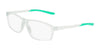 Nike 7291 Eyeglasses | Size 56 / Matte Light Silver/Stad Green