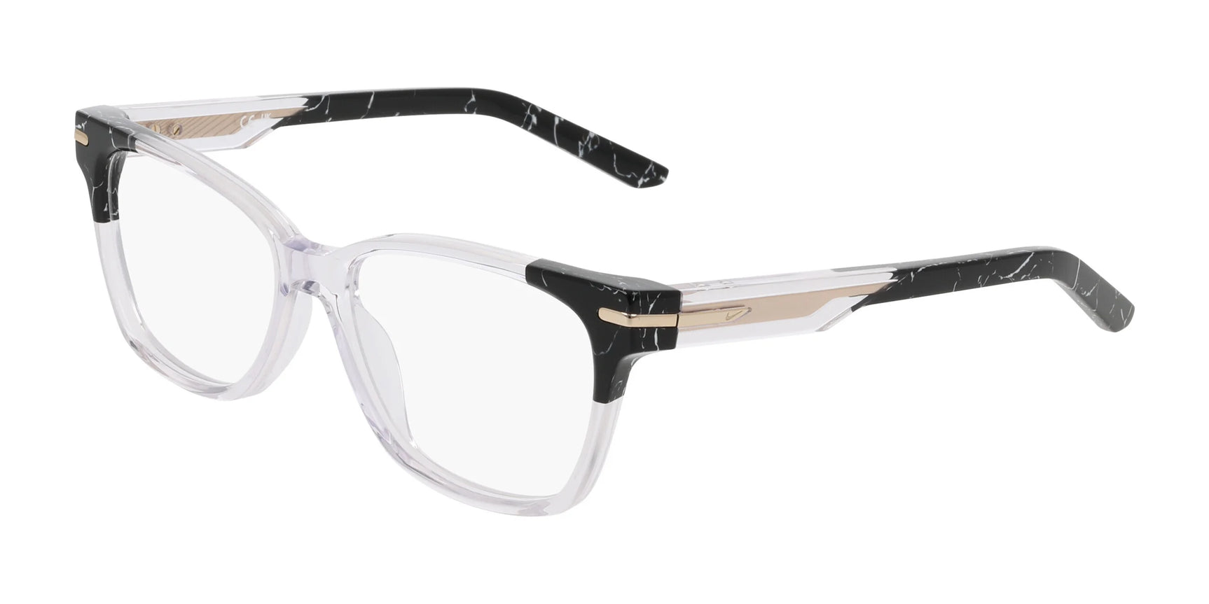 Nike 7179 Eyeglasses Crystal / Black Marble Nike 7179 Eyeglasses Crystal / Black Marble