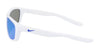 Nike LYNK FD1817 Sunglasses | Size 57 / White/Blue Mirror