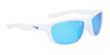 Nike LYNK FD1817 Sunglasses | Size 57 / White/Blue Mirror