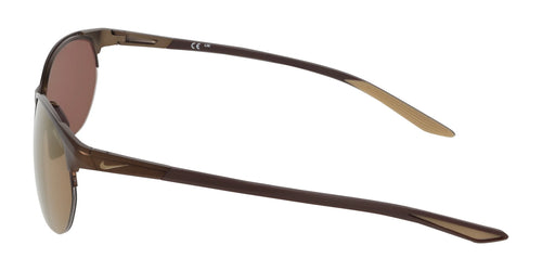 Nike MODERN METAL ZONE IH0911X Sunglasses / Size 62 / Brushed Walnut/Amber Mirror