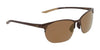 Nike MODERN METAL ZONE IH0911X Sunglasses | Size 62 / Brushed Walnut/Amber Mirror