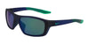 Nike BRAZEN BOOST FJ1978 Sunglasses | Size 57 / Matte Dk Obsidiann/Lt Green Mi