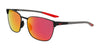 Nike METAL FUSION FV2381 Sunglasses | Size 55 / Satin Black/Red Mirror