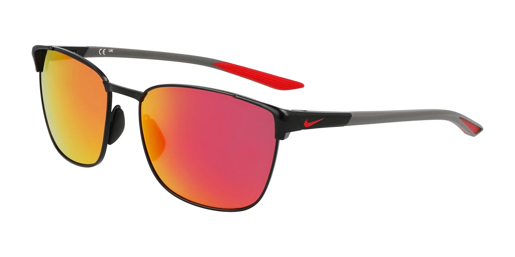 Nike METAL FUSION FV2381 Sunglasses Satin Black / Red Mirror Nike METAL FUSION FV2381 Sunglasses Satin Black / Red Mirror