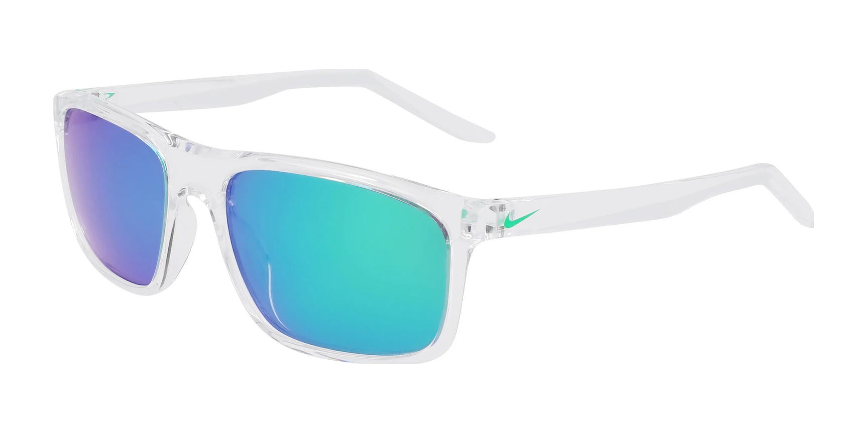 Nike FIRE FD1819 Sunglasses Clear / Polar Green Mirror Nike FIRE FD1819 Sunglasses Clear / Polar Green Mirror