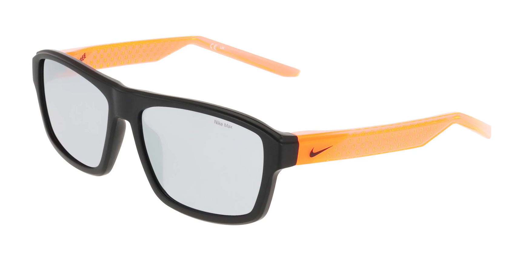 Nike LIVEFREE TEMPO EV24044 Sunglasses Matte Black / Chrome Mirror Nike LIVEFREE TEMPO EV24044 Sunglasses Matte Black / Chrome Mirror