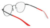 Nike 6079AF Eyeglasses / Black / University Red / Size 54