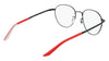 Nike 6079AF Eyeglasses / Black / University Red / Size 54