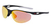 Nike AERIAL DZ7354 Sunglasses / Black / Red Mirror / Size 69