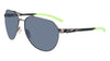 Nike CLUB NINE DQ0799 Sunglasses / Satin Gunmetal / Grey Slvr / Size 60