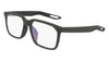 Nike 7345 Eyeglasses / Matte Black / Clear Ar / Size 56