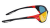 Nike ZONE DZ7358 Sunglasses / Matte Black / Red Mirror / Road / Size 66