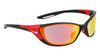 Nike ZONE DZ7358 Sunglasses / Matte Black / Red Mirror / Road / Size 66