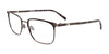 OAK NYC O3000 Eyeglasses with Clip-on Sunglasses | Size 54 / Matt Dark Steel & Matt Black