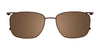 OAK NYC O3000 Eyeglasses with Clip-on Sunglasses | Size 54 / Clip Only (Color №010)