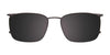 OAK NYC O3002 Eyeglasses with Clip-on Sunglasses | Size 56 / Matt Black