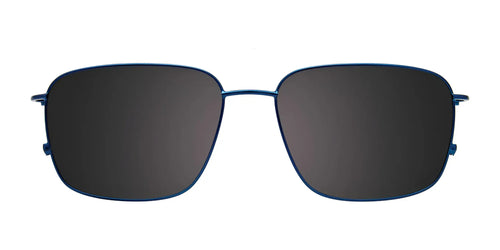 OAK NYC O3003 Eyeglasses with Clip-on Sunglasses / Size 56 / Matt Blue & Matt Grey